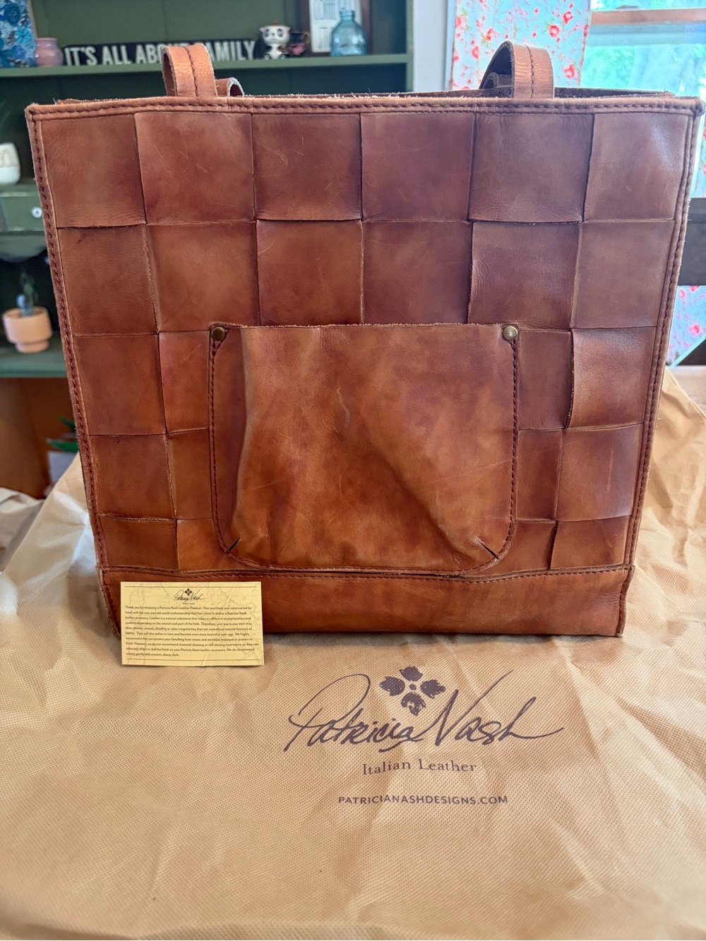 Patricia Nash Woven Leather Tote Bag - Picture 2 of 8